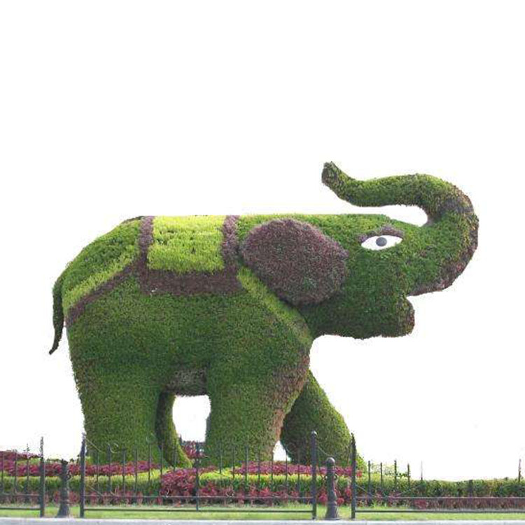 仿真绿雕制作卡通动植物摆件装饰仿真绿雕制作大型广场绿雕