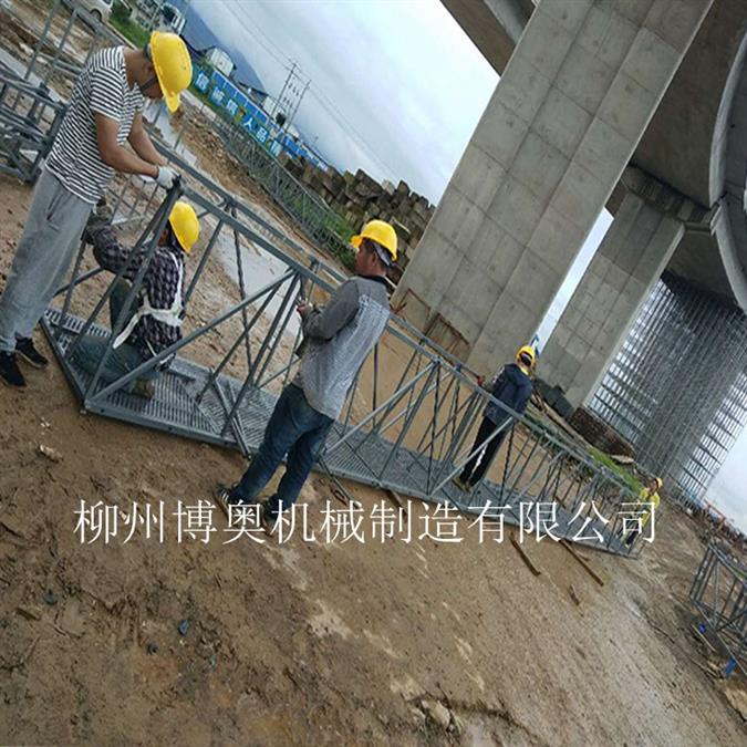 桥梁施工吊篮作业视频 公路桥梁检测车