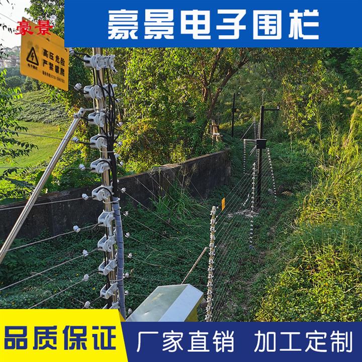 广州果园触网电子围栏图片