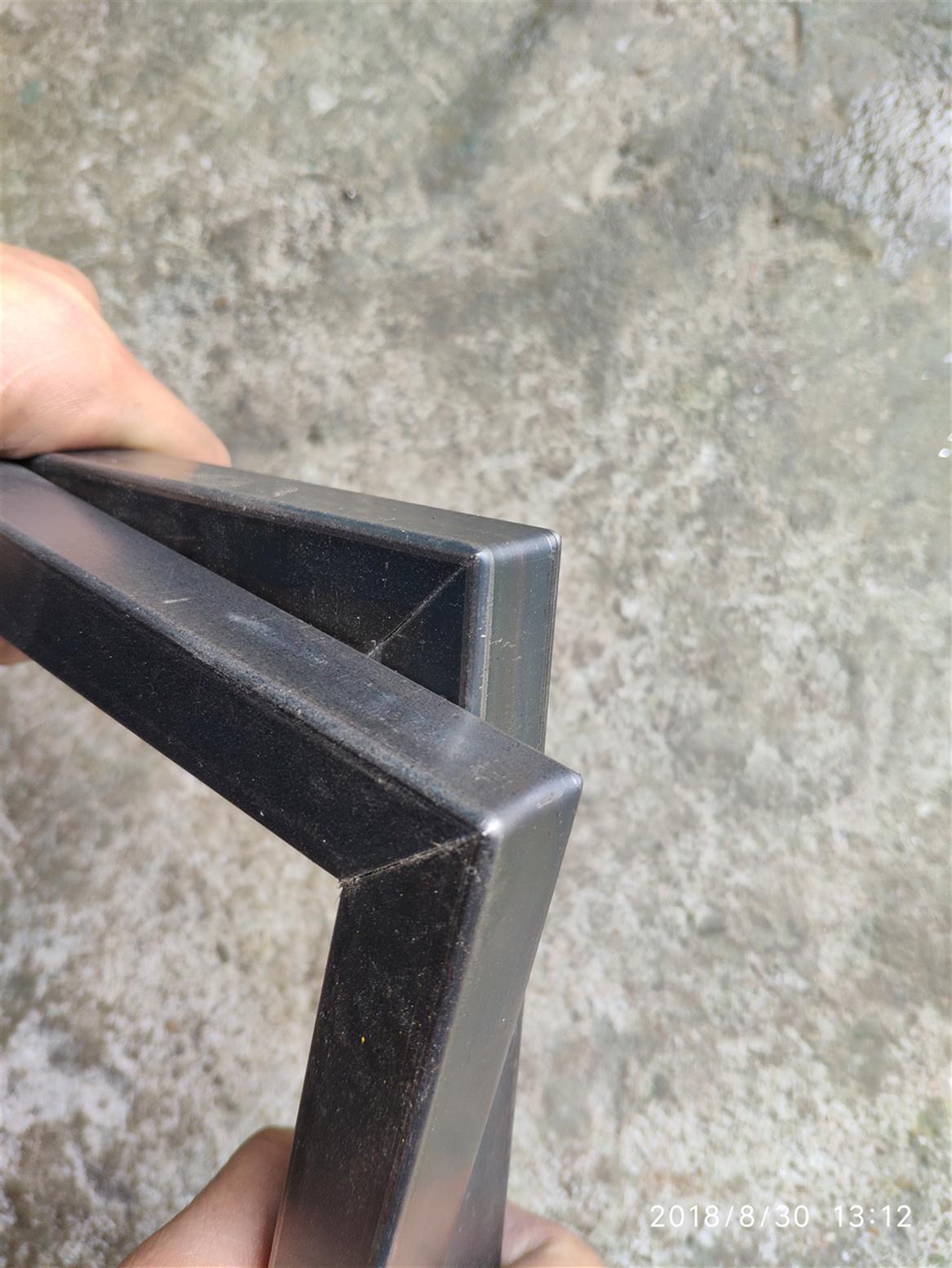 海南铝合金管材对折机 45度切角机 对折角度精