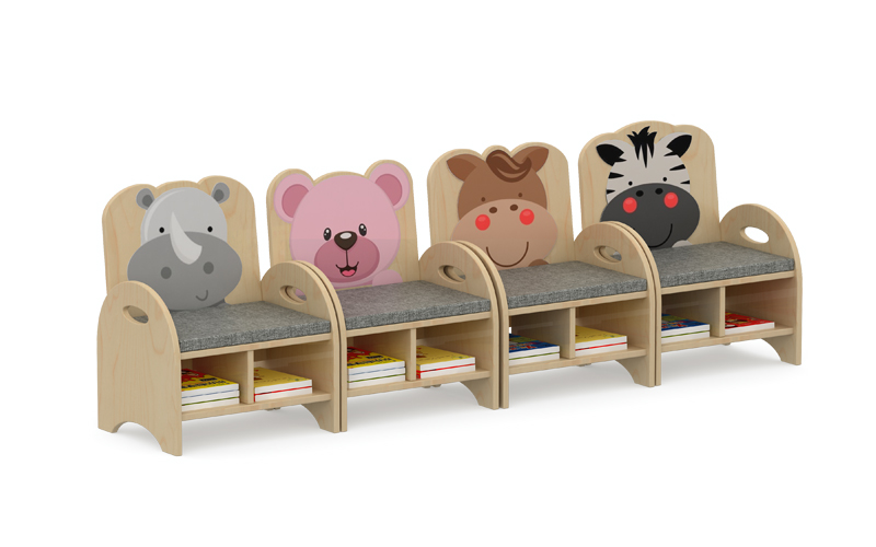 幼儿园家具宝宝学习卡通坐柜儿童实木桌子椅子绿森堡厂家定做