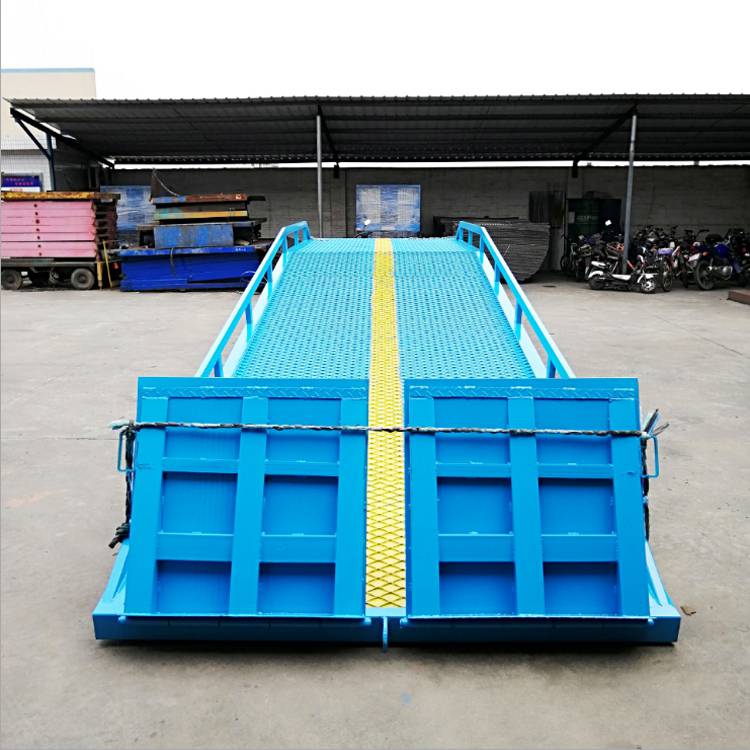 云浮市10吨集装箱叉车上货平台 云安区分体式移动装车台