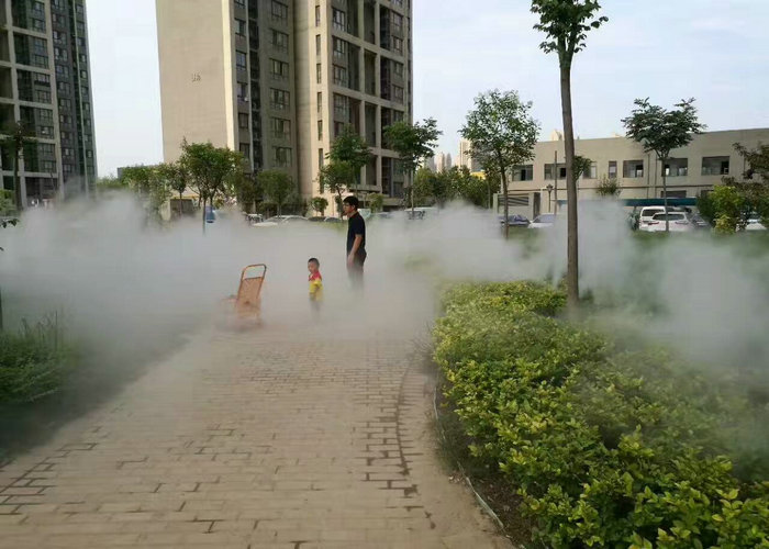 郑州人工造雾设备 搅拌站料场喷雾设备 定做