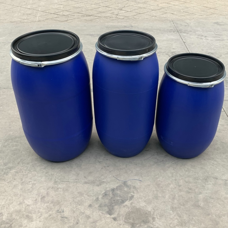 利新塑料160升塑料桶开口160L塑料桶法兰桶吹塑包箍桶