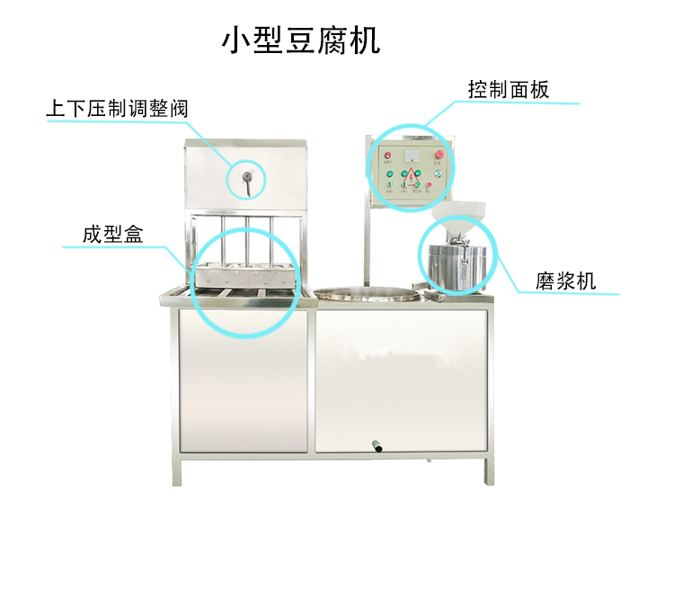 承德豆腐机制作过程 豆腐机生产线 鑫丰一次成型机