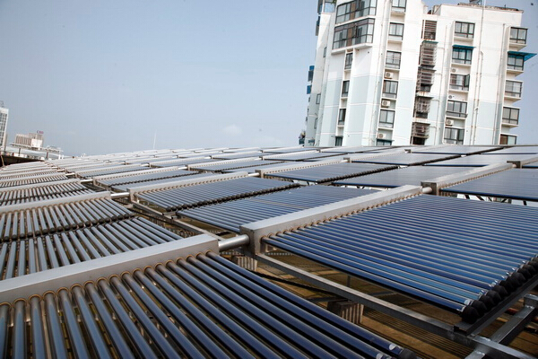 龙田太阳能安阳水方洗浴太阳能热水项目