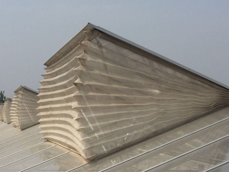 荷兰温室顶开窗折叠防虫网 手风琴式折叠防虫网