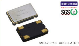 有源贴片晶振7.0*5.0 SMD OSCILLATOR32.768KHz, 1.000 Mhz to 150.000 MHz