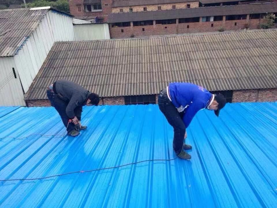湖南碳纤维隔热瓦 虹鑫 PVC波纹瓦 塑钢瓦 蓝色塑胶瓦
