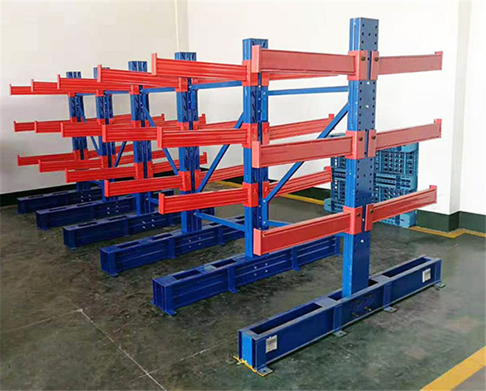 河南六维悬臂货架，适用于存放长型、环型、板材、管材等货物
