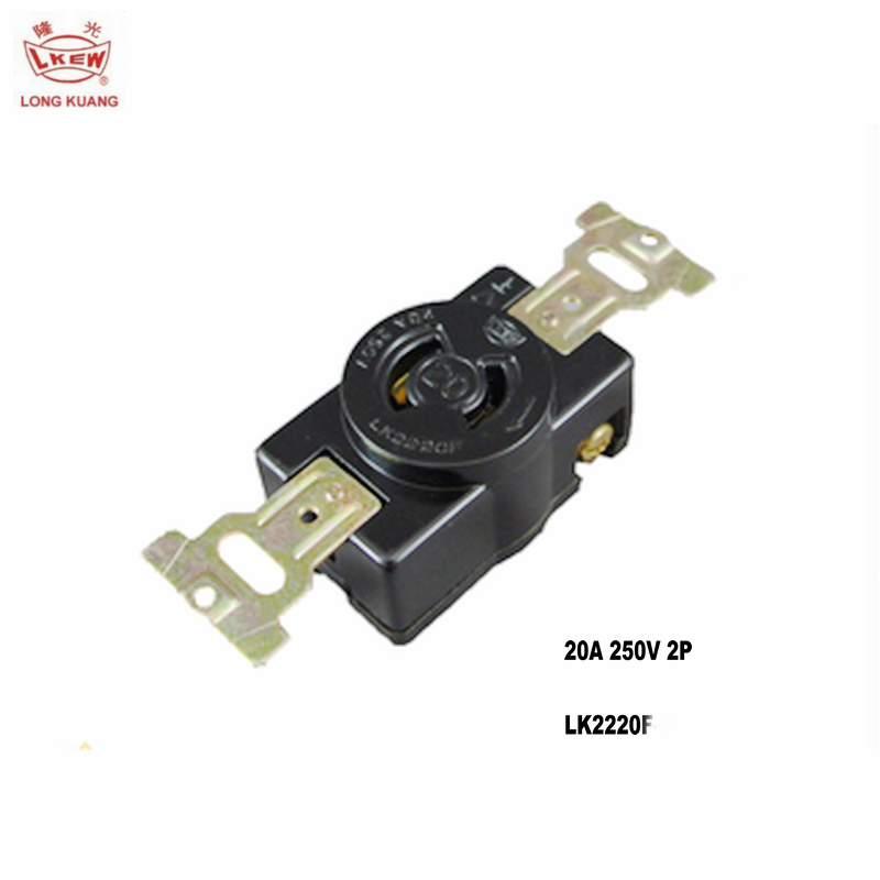 供应防松暗装插座LK2220F 20A250V2P电机插座WF2220