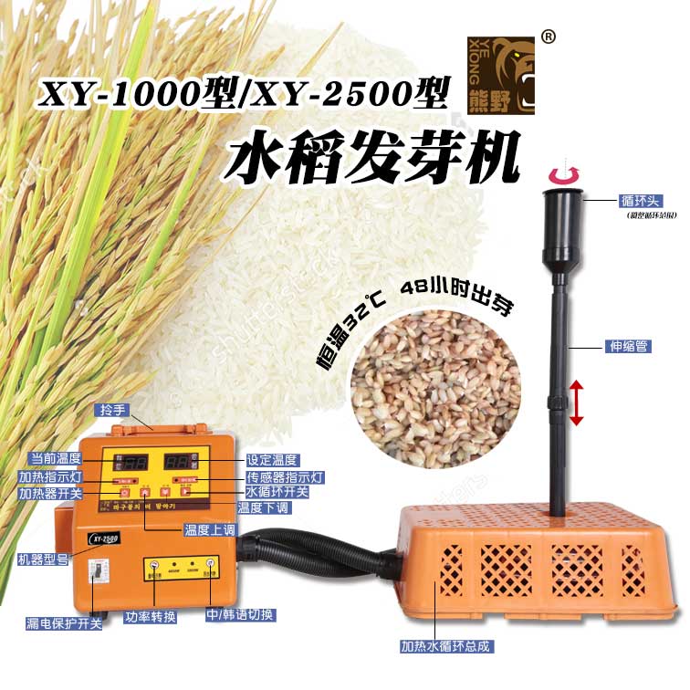 供应熊野XY-1000型水稻发芽机催芽器