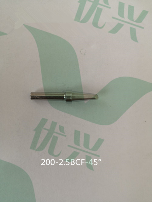 200-2.5BCF-45°马达压敏焊锡机烙铁头