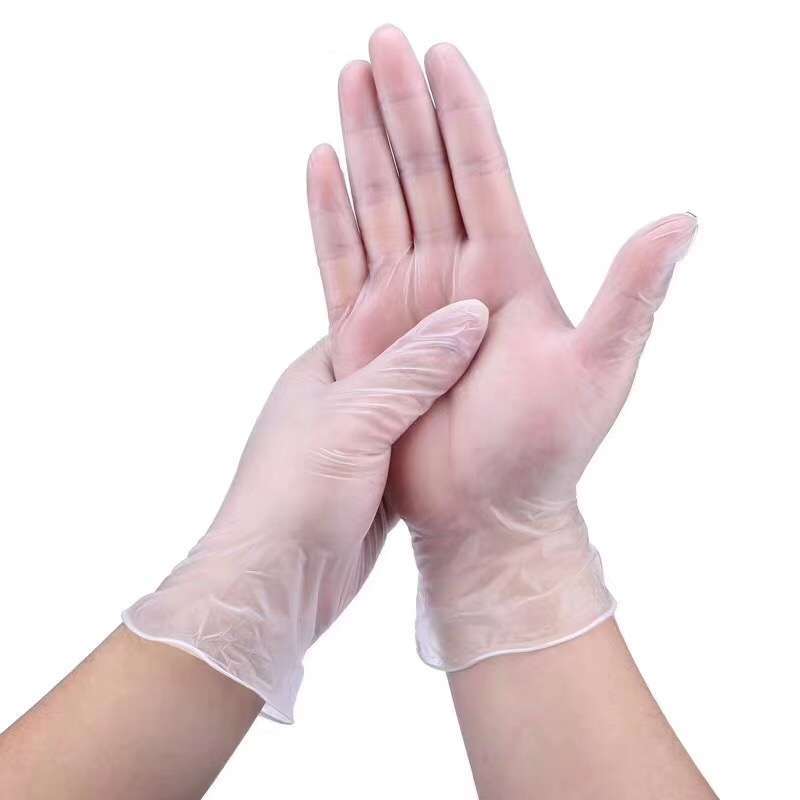 一次性PVC手套透明家用家庭防护美容美发抗菌劳保电子厂食品厂民用牙科防疫站实验室水产