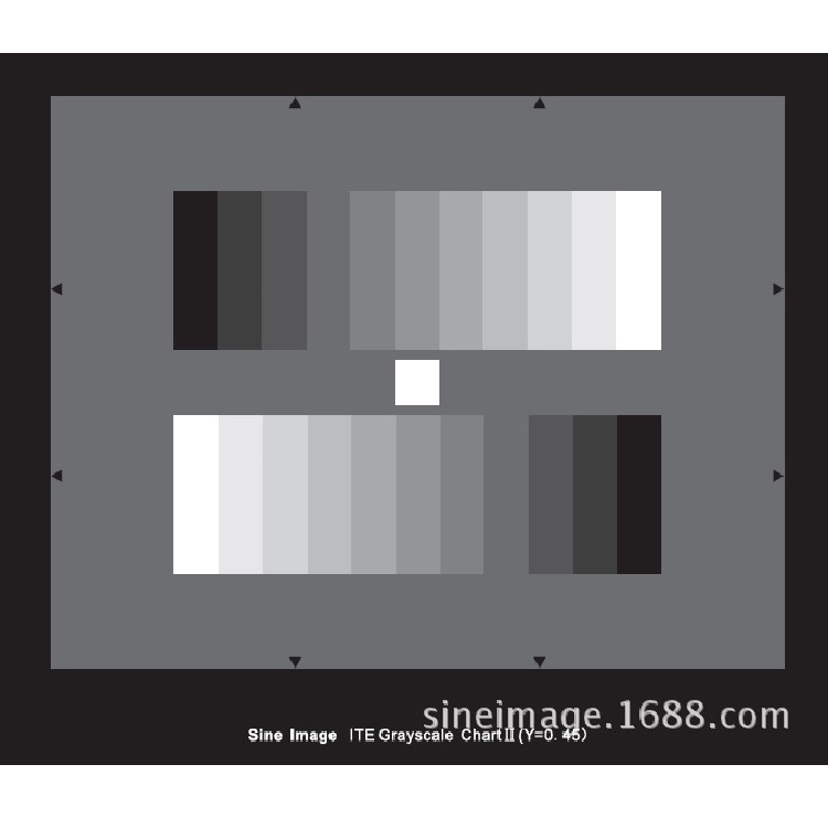 灰度测试卡YE083测试噪声/动态范围/对比度/曝光的准确性镜头眩光