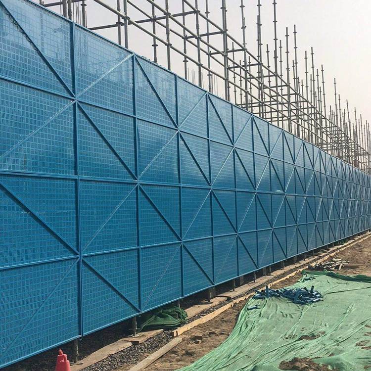宁波工地施工提升架网片 圆孔 喷塑 全钢爬架网