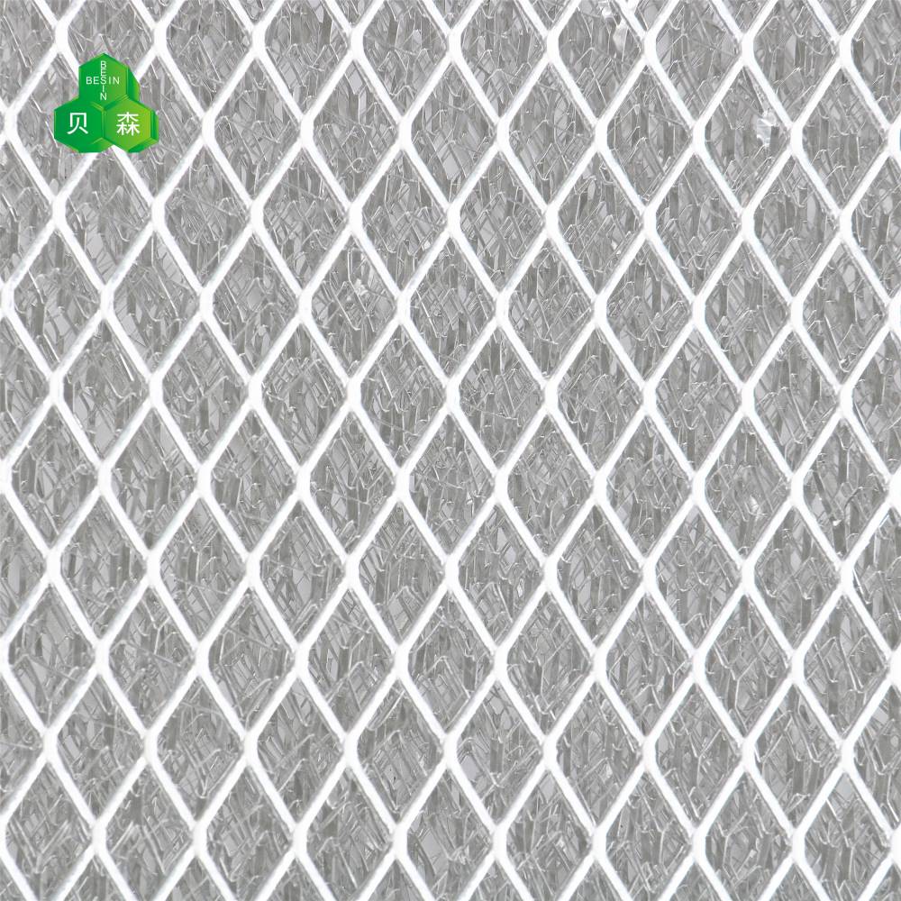 苏州贝森初效过滤网铝箔网和单纯菱形网过滤油污