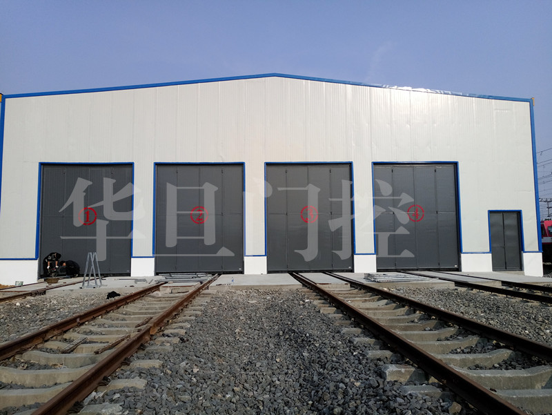 呼和浩特电厂钢质折叠门 折叠钢制电动抗风门