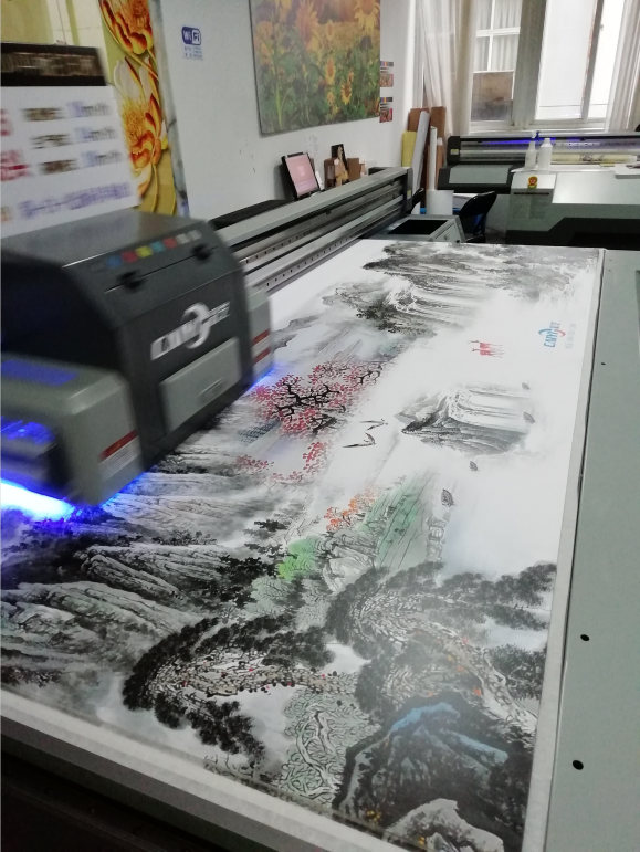 南京彩艺UV 窗帘打印机