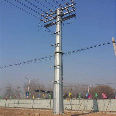 会宁县 35kv 电力钢管塔 66kv 电力钢管杆