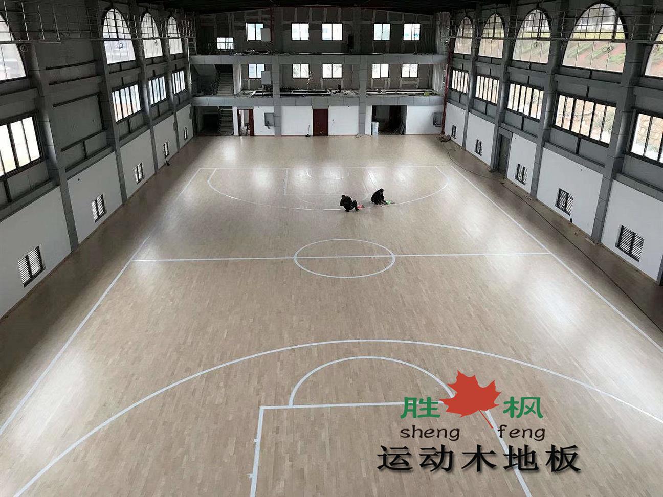 重庆篮球场实木运动地板技术精湛 体育馆木地板