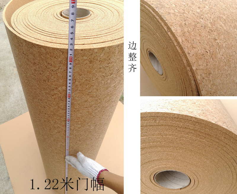 防撞水松板软木板8mm厚度 贴布彩色软木板 广东软木厂家