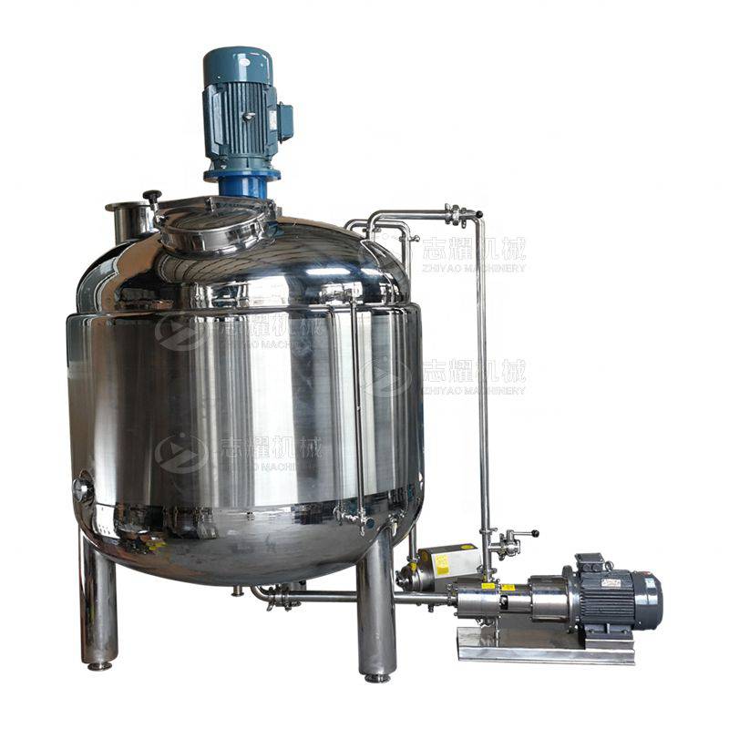 外循环乳化混合机 卫生级外循环乳化罐 泵循环乳化罐 志耀机械