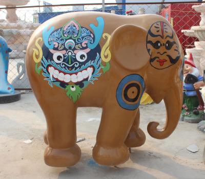 玻璃钢大象雕塑厂家-彩绘大象雕塑厂家-户外大象雕塑厂家