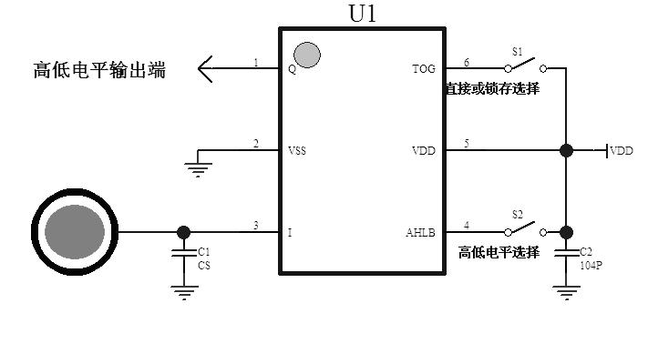 TTP233D-HA6单按键触摸检测 IC