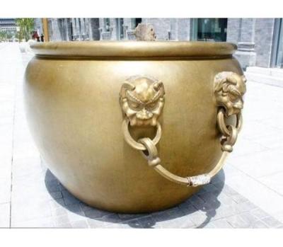 铜缸雕塑厂家-室外铜缸雕塑厂家-金属铜缸雕塑厂家