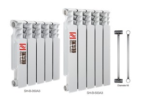 河南暖气片采购 河南暖气片报价UR7006-600双金属压铸铝暖气片