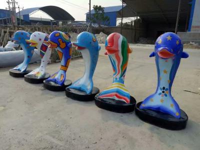 卡通海豚雕塑-户外卡通海豚雕塑-户外海豚雕塑厂家