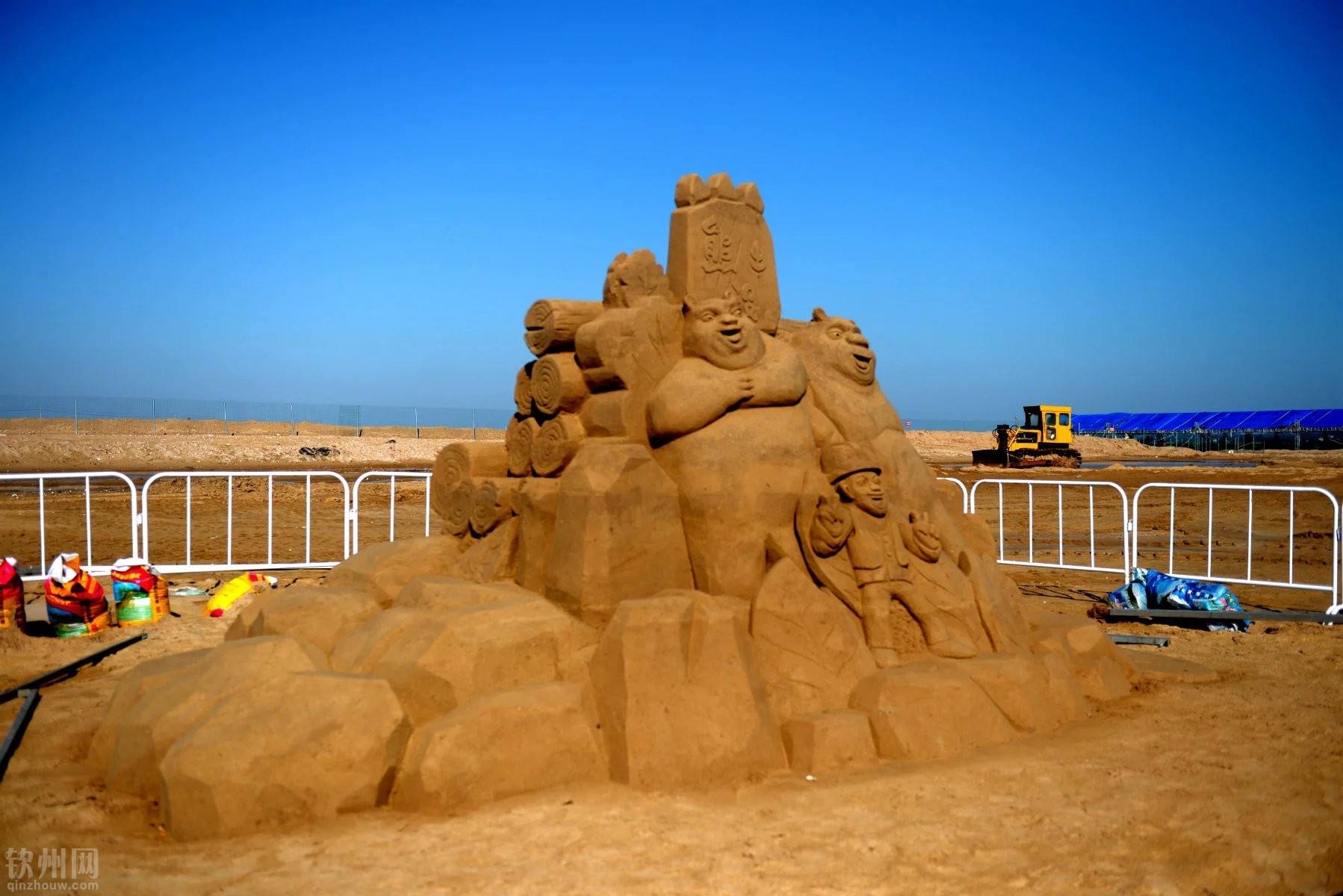 鑫滩沙雕建筑沙雕精品卡通沙雕制作