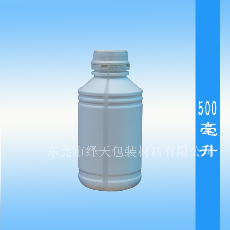 广州500ml圆形塑料瓶500ml液位线塑料瓶装酒精消毒液塑料瓶