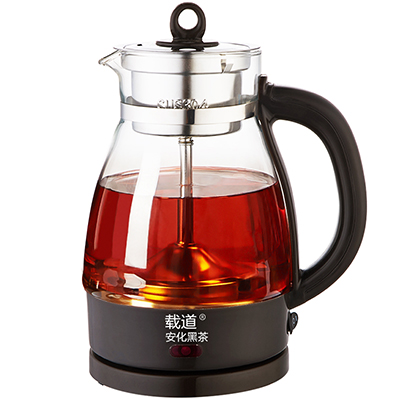 载道煮茶器黑茶普洱全自动蒸茶壶全玻璃保温1L安化黑茶壶