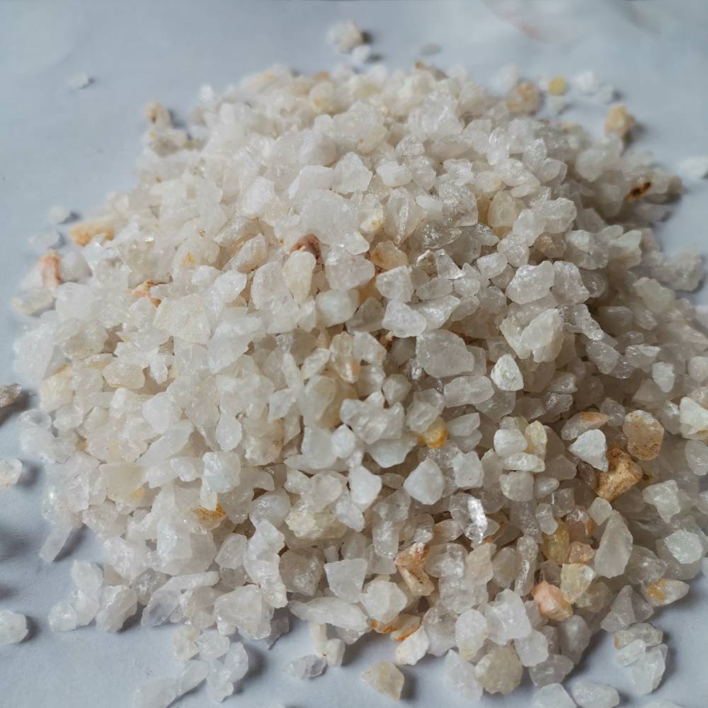 石英砂滤料河北登峰优质水处理滤料白色石英砂