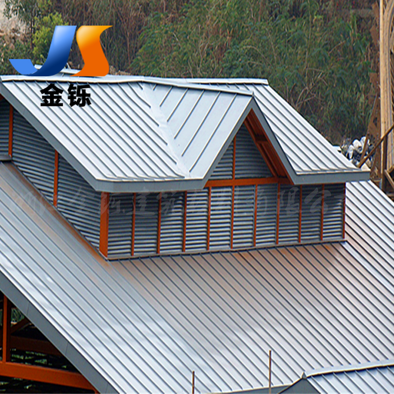 别墅金属屋面 铝镁锰矮立边屋面系统 立边咬合防水屋面板