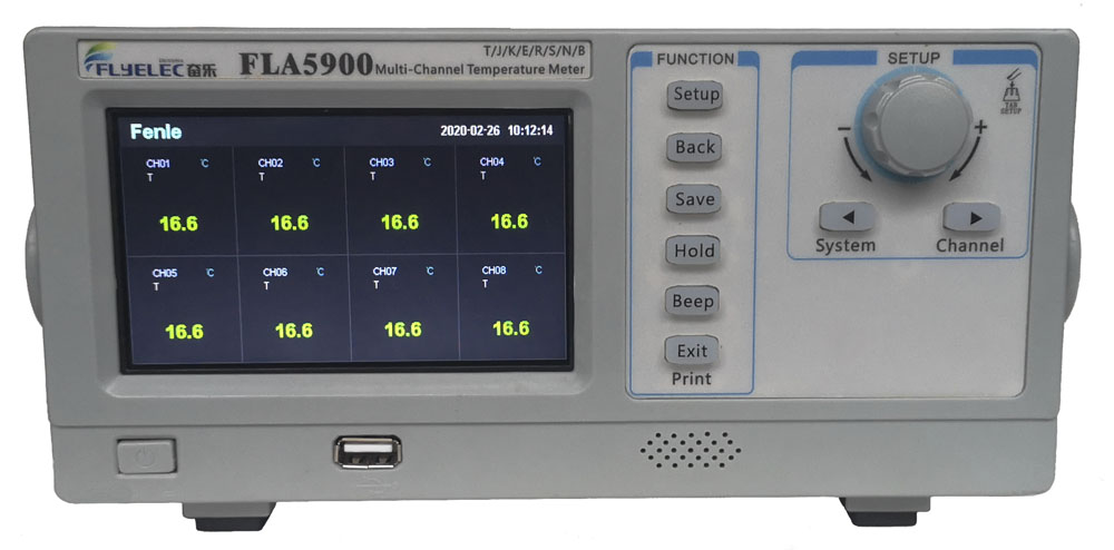 FLA5900多路温度记录仪 多路温度测试仪 温度表 温度计 温度控制器 多路温度巡检仪