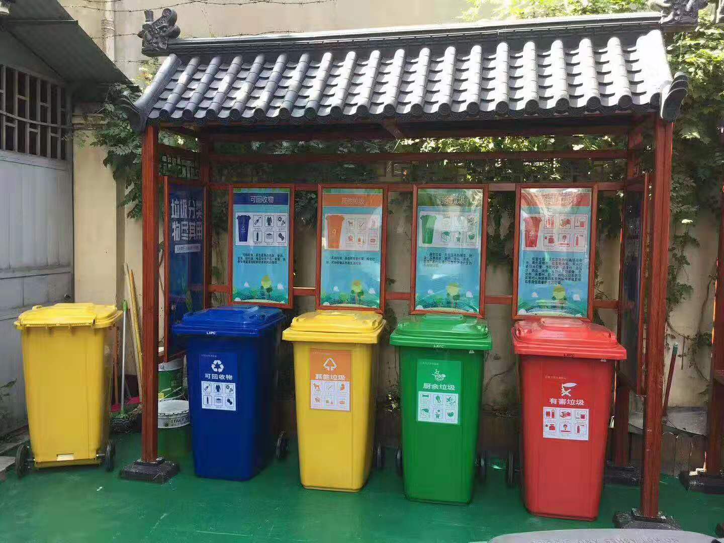 广东铝合金垃圾分类亭助力垃圾分类让环境更美好