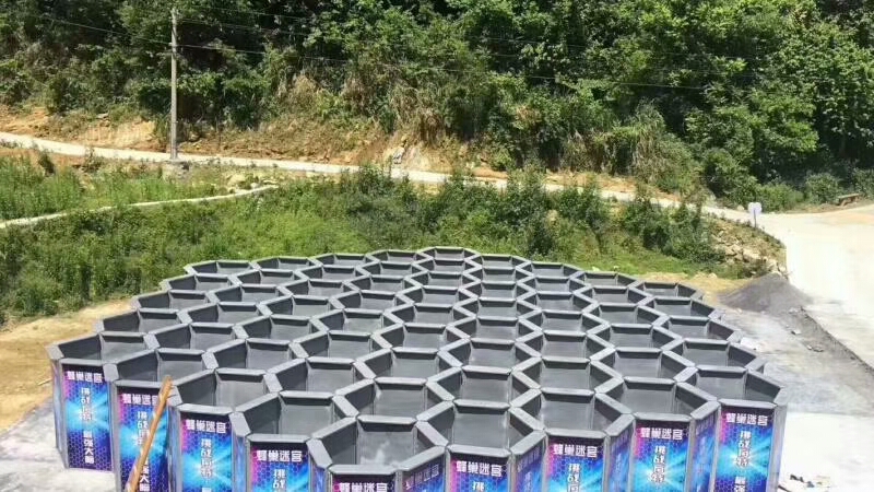 蜂巢迷宫出租大型暖场烧脑游戏设备蜂巢迷宫制作厂家