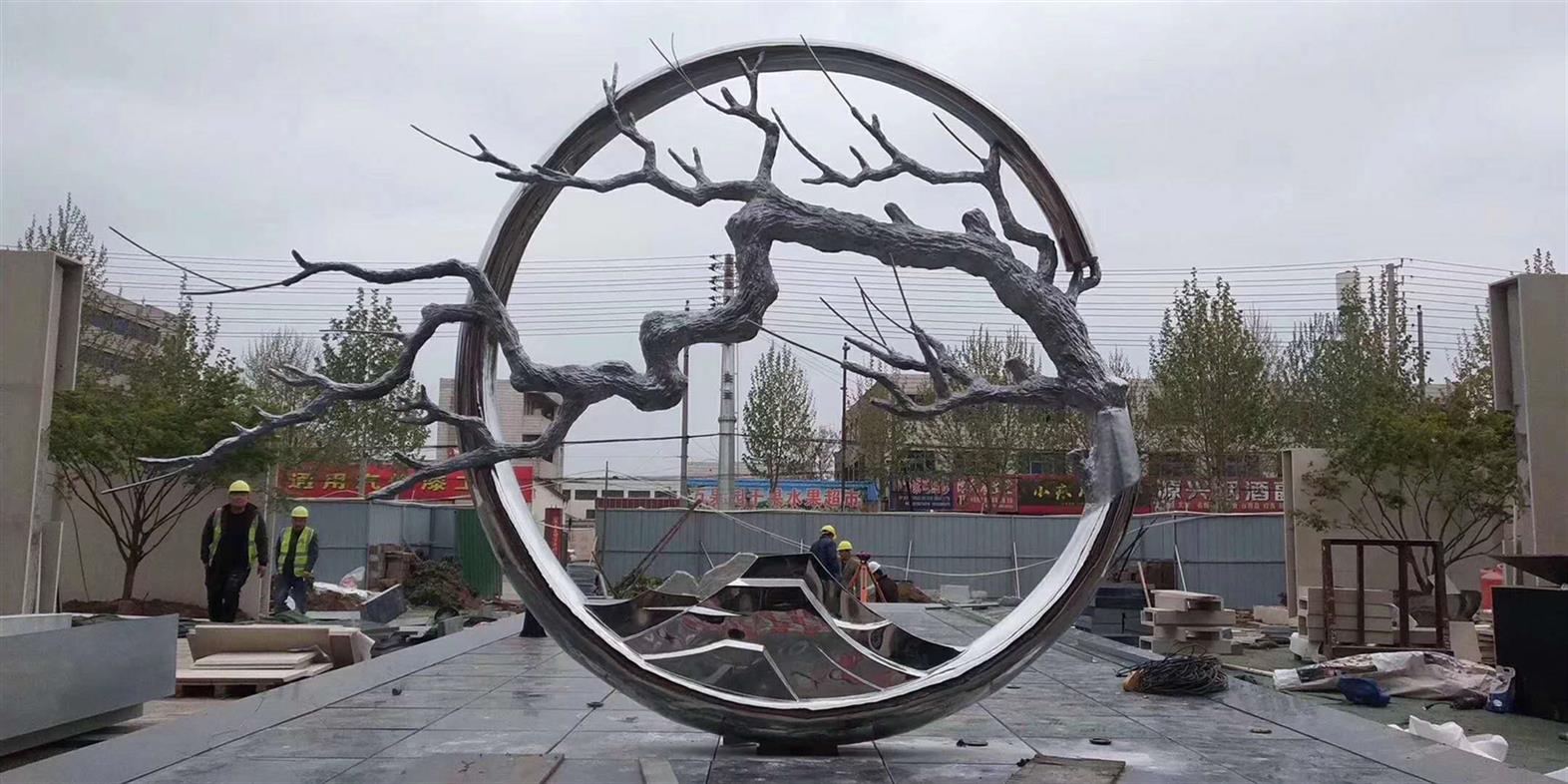 甘肃城市不锈钢雕塑订做