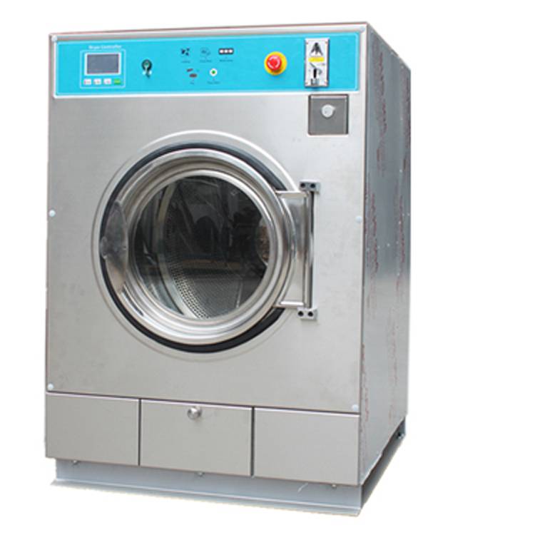 力净小型投币式工业洗衣机15kg 商用烘干机 投币式扫码烘干机 电蒸汽加热水洗机24小时自助式烘干机