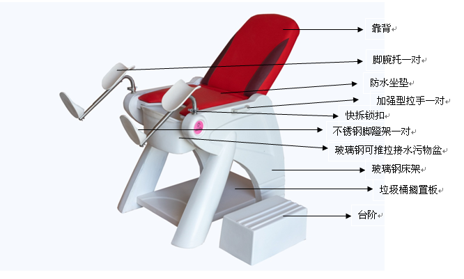 Ai-3000R婦科檢查床 婦科診療床