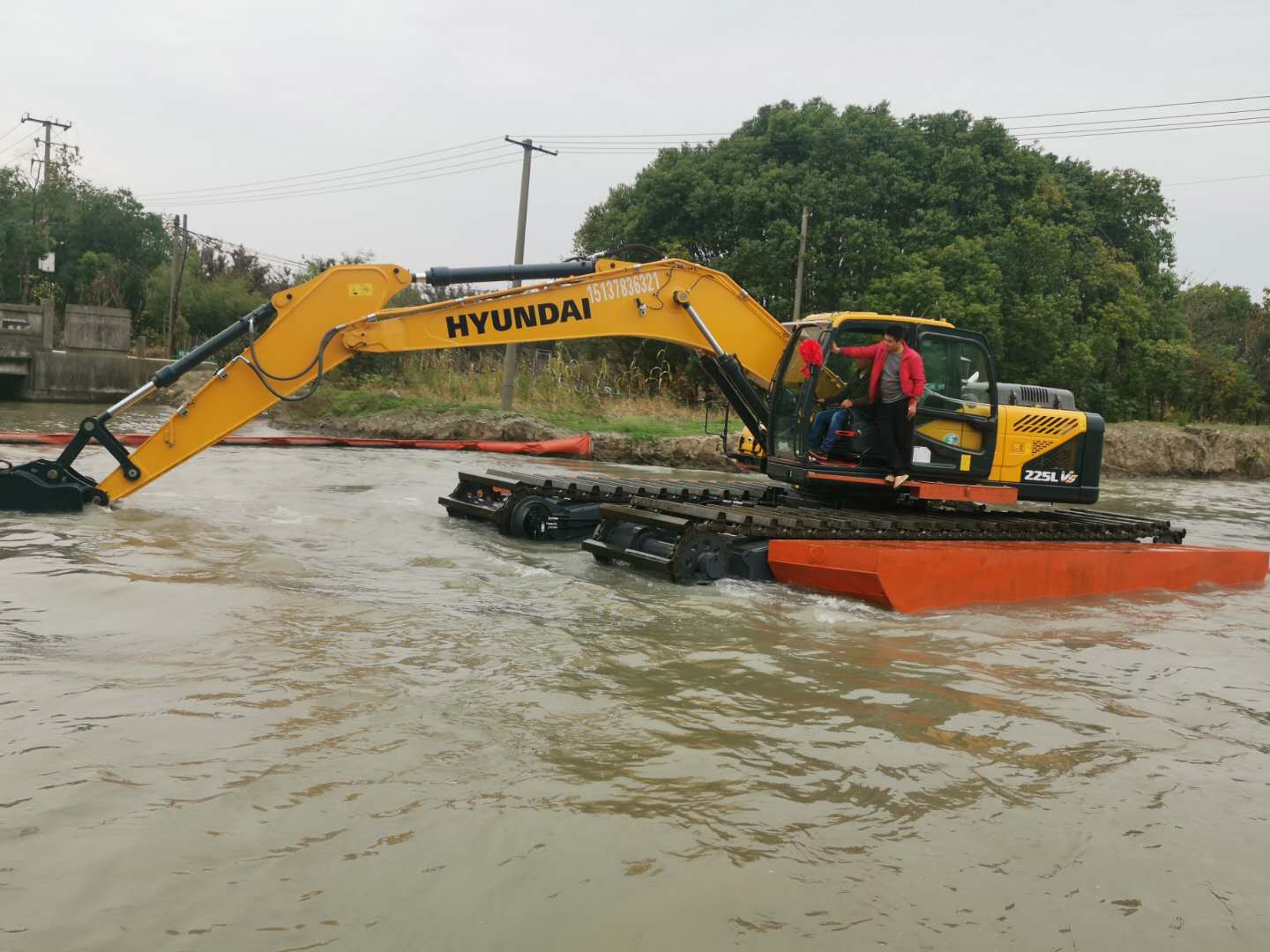 鹤壁大型水上挖掘机租赁 水陆挖掘机出租