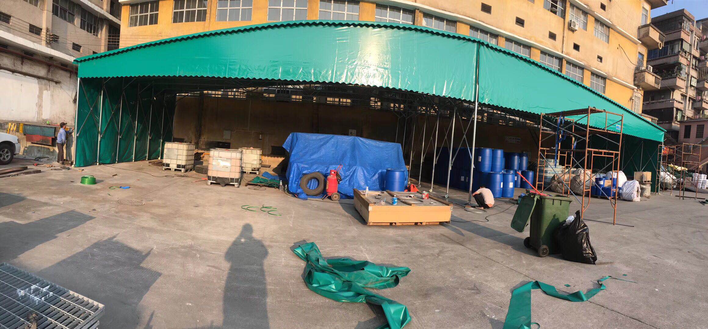 长沙县厂家专业订做大排档雨篷|烧烤帐篷|门口遮雨棚安装