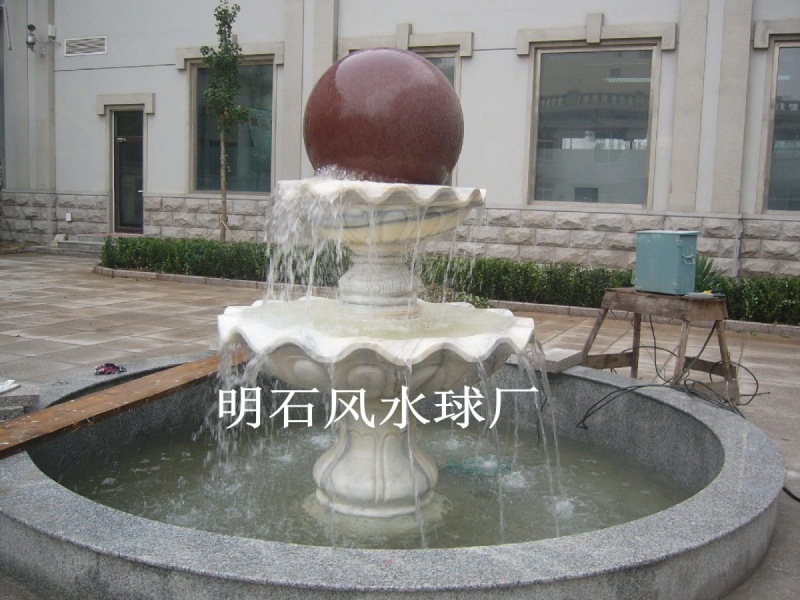 北京黄锈石**球 喷泉**球