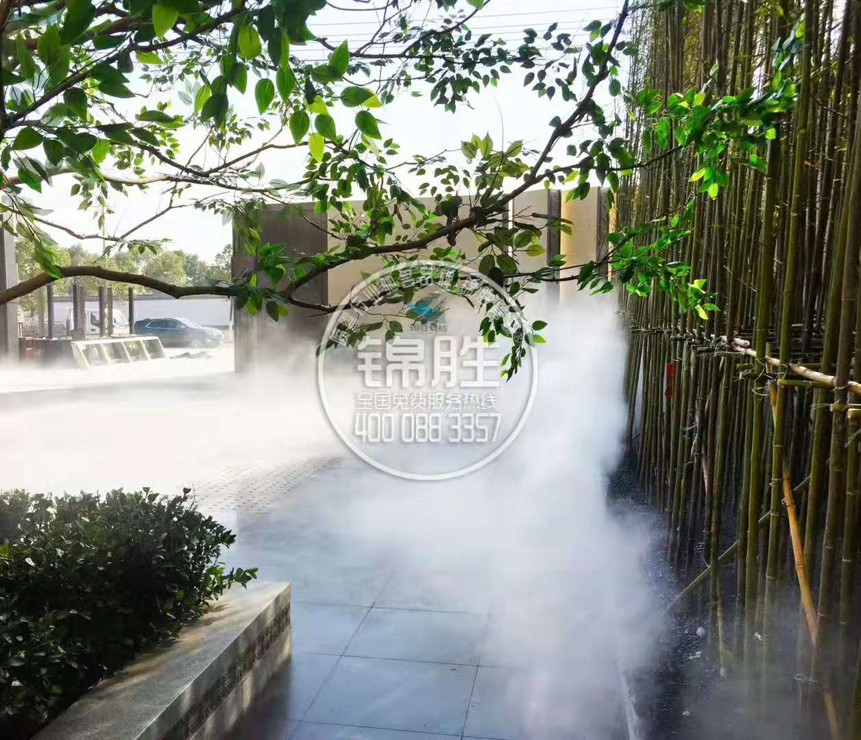 西安锦胜雾森人造雾设备运用领域喷雾造景系统