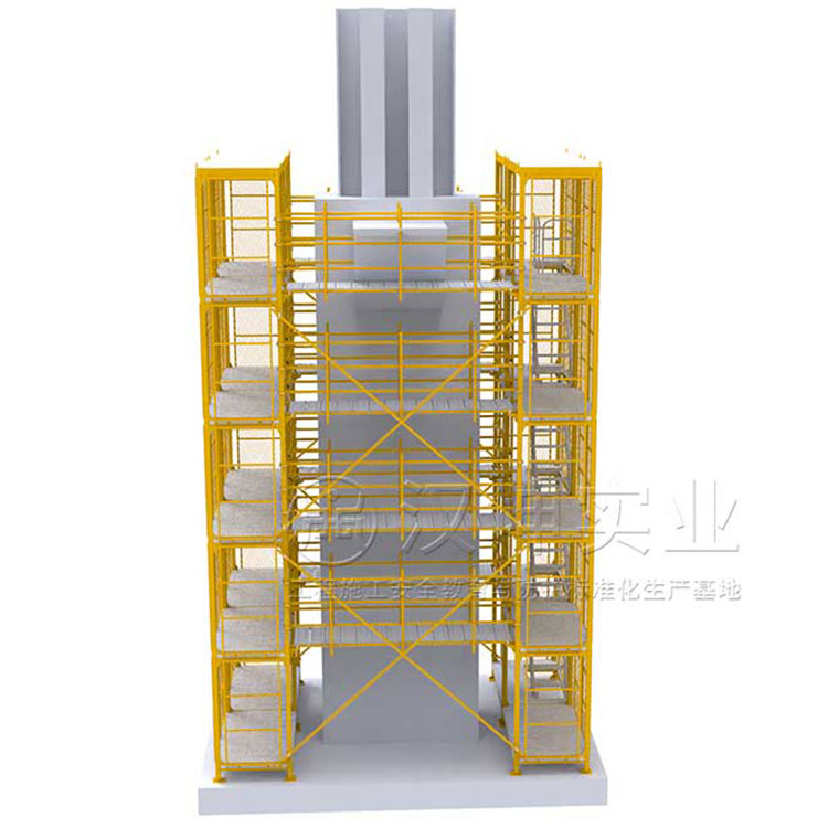 郑州安全爬梯厂家 钢结构梯笼