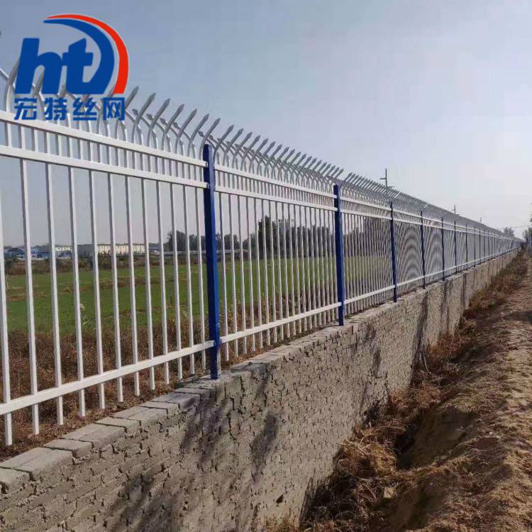 锌钢围栏护栏厂供应河道护栏支持定制河南围墙栏杆