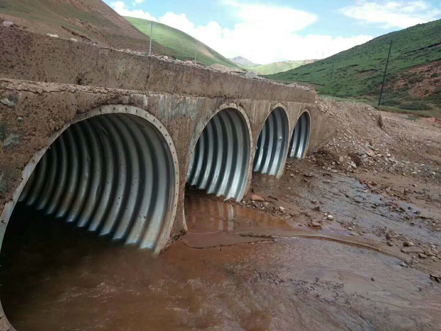 宁夏临时隧道金属波纹管排水管波纹管涵一米价格